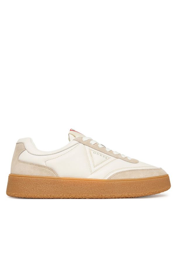 Guess Sneakersy FMFMOH LEA12 Biały. Kolor: biały. Materiał: skóra