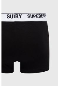 Superdry bokserki (3-pack) męskie kolor czarny. Kolor: czarny. Materiał: bawełna #4