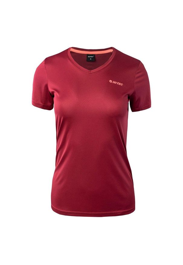 Hi-tec - T-shirt Damski Trening Mani. Okazja: na co dzień. Kolor: czerwony. Styl: casual