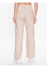 Gina Tricot Spodnie materiałowe Cargo trousers 19671 Beżowy Regular Fit. Kolor: beżowy. Materiał: materiał, bawełna