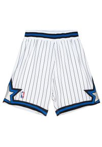 Mitchell & Ness - Szorty Orlando Magic Authentic 1992/93. Kolor: biały. Materiał: poliester. Sezon: lato. Sport: koszykówka #1