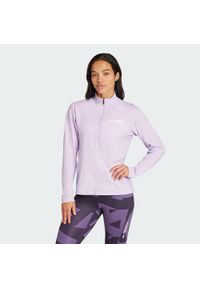 Adidas - Koszulka Terrex Multi Climacool 1/2 Zip Long Sleeve. Kolor: różowy. Długość rękawa: długi rękaw. Technologia: ClimaCool (Adidas)
