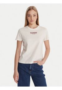 Tommy Jeans T-Shirt Essential DW0DW21842 Biały Regular Fit. Kolor: biały. Materiał: bawełna #1