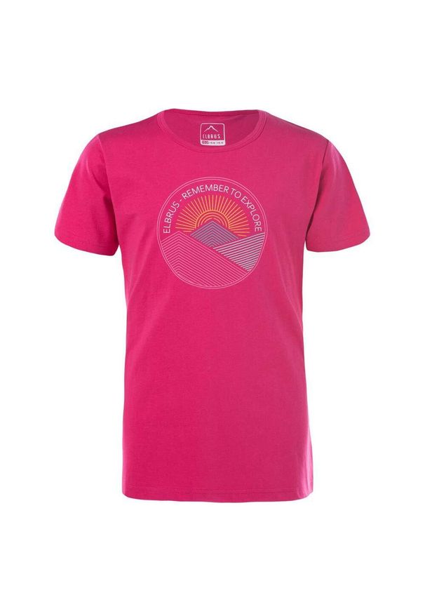 Elbrus - T-Shirt Dla Dziewczynki Karit. Kolor: różowy. Sport: turystyka piesza
