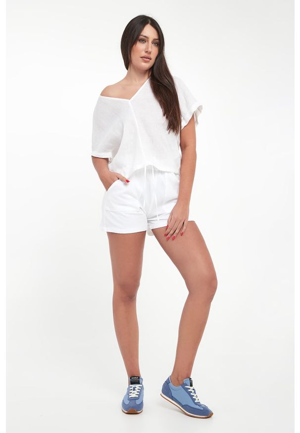 Ecoalf - Bluzka damska lniana Dora ECOALF. Materiał: len