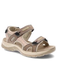 Sandały damskie McKeylor, cholewka ze skóry naturalnej zapinane na rzep miękka profilowana wkładka lekka amortyzująca, beżowe, 95414. Zapięcie: rzepy. Kolor: beżowy. Materiał: skóra #1