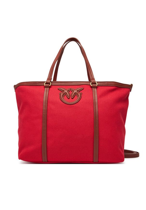 Pinko - PINKO Torebka Miranda Shopper Classic PE 25 PLTT 104714 A2G2 Czerwony. Kolor: czerwony