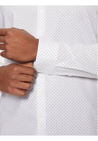 Calvin Klein Koszula K10K113846 Biały Slim Fit. Kolor: biały. Materiał: bawełna #2