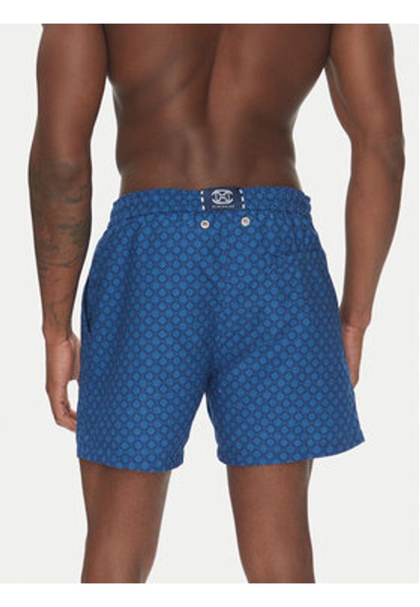 HOM Szorty kąpielowe Hendaye 402935 Niebieski Regular Fit. Kolor: niebieski. Materiał: syntetyk