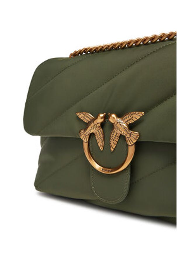 Pinko - PINKO Torebka Love Puff Classic Cl PE 25 PLTT 100038 A05F Zielony. Kolor: zielony. Materiał: skórzane