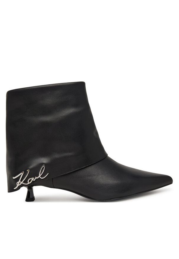 Karl Lagerfeld - Botki KARL LAGERFELD. Kolor: czarny