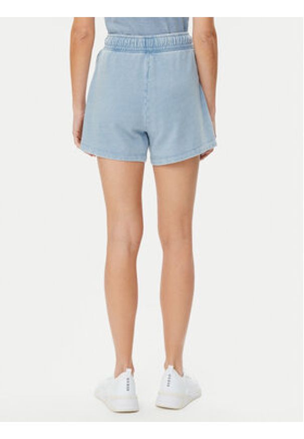 Guess Jeans Szorty sportowe W5GD0N KCTJ1 Niebieski Relaxed Fit. Kolor: niebieski. Materiał: bawełna