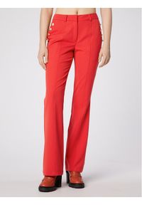 Simple Spodnie materiałowe SPD505-02 Czerwony Regular Fit. Kolor: czerwony. Materiał: materiał, syntetyk #1