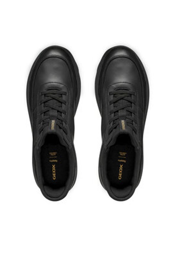 Geox Sneakersy D Spherica Plus D567MB 00085 C9999 Czarny. Kolor: czarny. Materiał: skóra