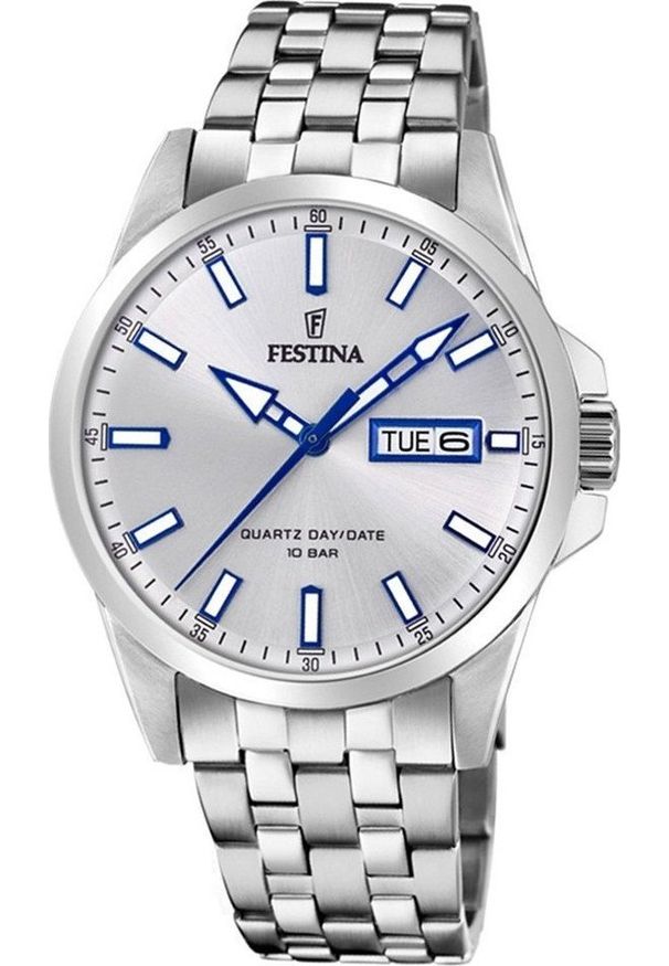 Zegarek Festina Zegarek męski Festina F20357-1 srebrny. Kolor: srebrny