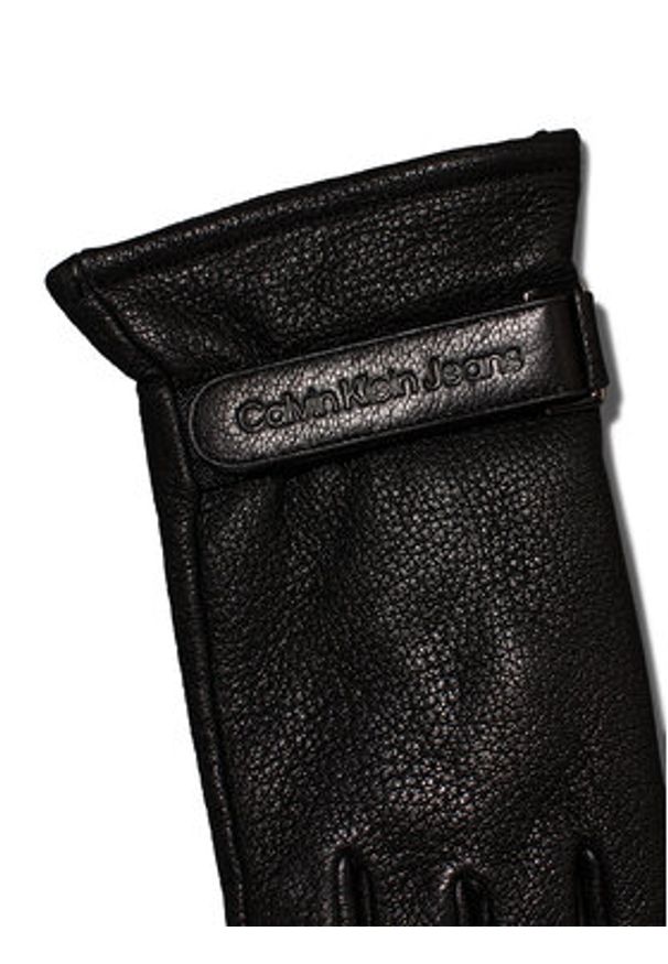 Calvin Klein Rękawiczki Męskie Inst K50K512466 Czarny. Kolor: czarny. Materiał: skóra