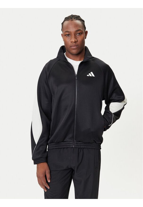 Adidas - adidas Bluza Stadium JN1821 Czarny Loose Fit. Kolor: czarny. Materiał: bawełna
