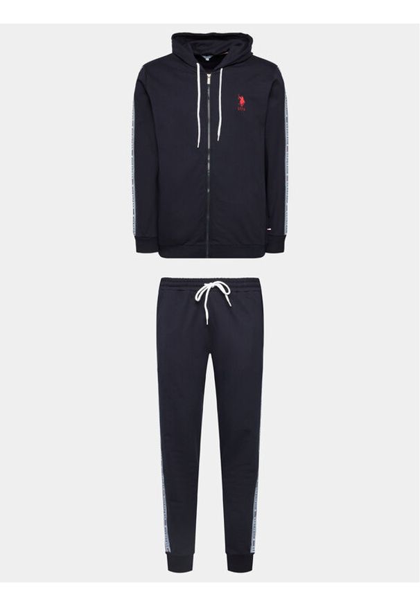 U.S. Polo Assn. Dres 18480 Granatowy Regular Fit. Kolor: niebieski. Materiał: dresówka, bawełna, syntetyk