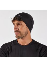 KIPRUN - Czapka do biegania Kiprun Warm+ ocieplana V2. Kolor: czarny. Materiał: materiał, poliester, elastan. Styl: sportowy #1