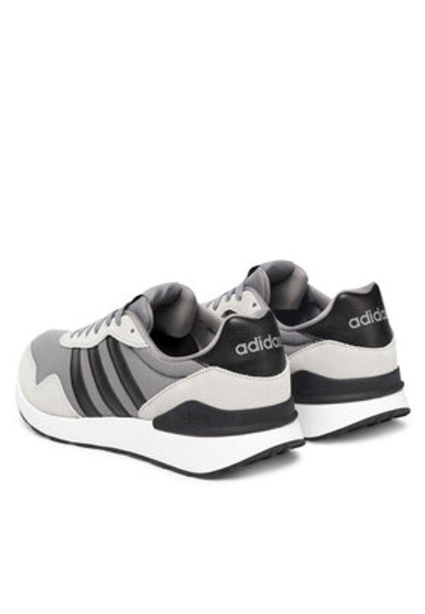 Adidas - adidas Sneakersy Run 60s 4.0 JR6624 Szary. Kolor: szary. Materiał: materiał. Sport: bieganie