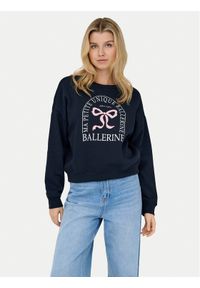 only - ONLY Bluza 15254183 Granatowy Loose Fit. Kolor: niebieski. Materiał: syntetyk #1