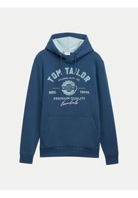 Tom Tailor Bluza 1043292 Niebieski Regular Fit. Kolor: niebieski. Materiał: syntetyk, bawełna