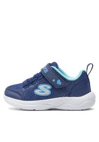 skechers - Skechers Sneakersy Easy Peasy 302885N/BLTQ Granatowy. Kolor: niebieski. Materiał: materiał #3