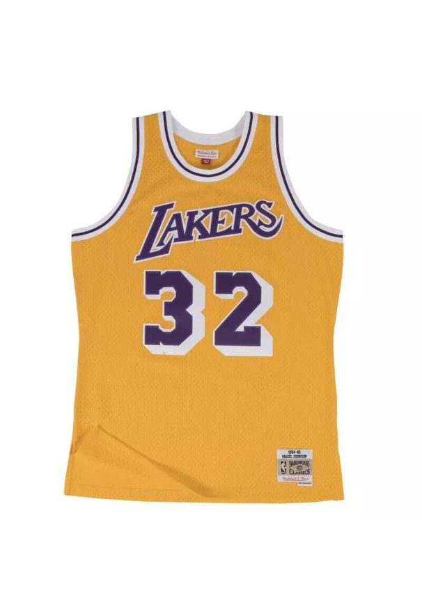 Mitchell & Ness - Koszulka Nba Los Angeles Lakers Magic Johnson. Kolor: wielokolorowy, żółty. Sport: koszykówka
