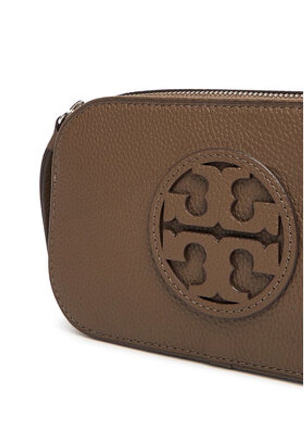 Tory Burch Torebka Mini Miller Crossbody 171955 Brązowy. Kolor: brązowy. Materiał: skórzane