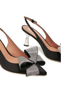 Pollini Sandały SA10077C1MTR0000 Czarny. Kolor: czarny. Materiał: materiał #6