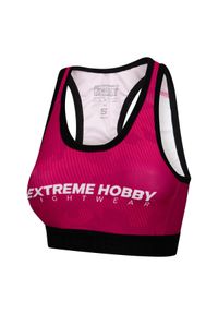 Stanik fitness cardio damski EXTREME HOBBY HAVOC. Kolor: czerwony. Materiał: poliester, elastan. Sport: fitness #1