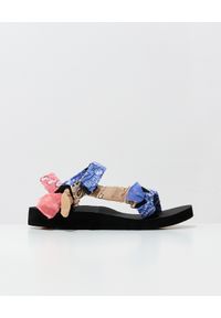 ARIZONA LOVE - Kolorowe sandały Trekky. Zapięcie: rzepy. Kolor: niebieski. Materiał: bawełna, tkanina. Wzór: kolorowy. Styl: wakacyjny, elegancki #5