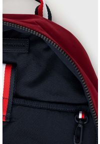 TOMMY HILFIGER - Tommy Hilfiger plecak męski kolor bordowy duży gładki. Kolor: czerwony. Materiał: poliester, neopren. Wzór: gładki #2