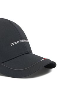 TOMMY HILFIGER - Tommy Hilfiger Czapka z daszkiem Foundation AM0AM13001 Czarny. Kolor: czarny. Materiał: materiał, bawełna