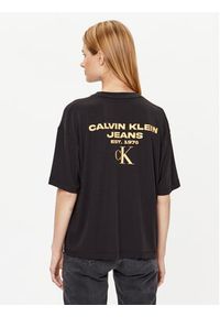 Calvin Klein Jeans T-Shirt J20J221733 Czarny Relaxed Fit. Kolor: czarny