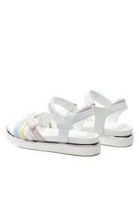 TOMMY HILFIGER - Tommy Hilfiger Sandały Velcro Sandal T3A2-33241-0326 S Kolorowy. Materiał: skóra. Wzór: kolorowy