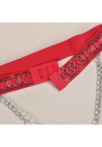 Intica - Zestaw bielizny z haftem i łańcuszkami na specjalne okazje August. Kolor: czarny. Materiał: materiał. Wzór: haft #8