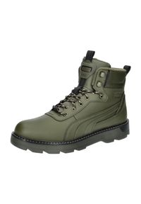 Buty do chodzenia męskie Puma Winterstiefel Desierto V3. Zapięcie: sznurówki. Kolor: zielony, czarny, wielokolorowy. Materiał: tkanina. Szerokość cholewki: normalna. Sport: turystyka piesza #1