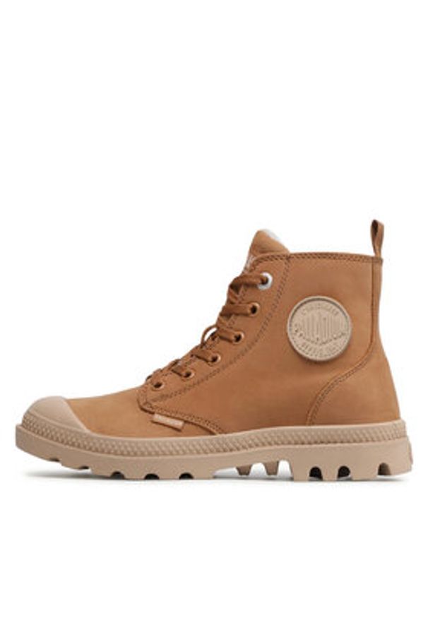Palladium Trapery Pampa Hi Zip Wl 95982-252-M Brązowy. Kolor: brązowy. Materiał: skóra, nubuk