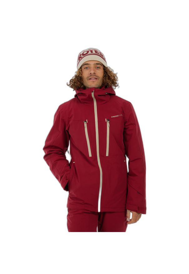 Kurtka narciarska Protest Timothy. Kolor: czerwony. Sezon: zima. Sport: narciarstwo