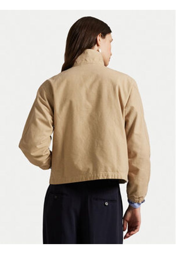 Polo Ralph Lauren Kurtka przejściowa 211936442003 Beżowy Straight Fit. Typ kołnierza: polo. Kolor: beżowy. Materiał: bawełna