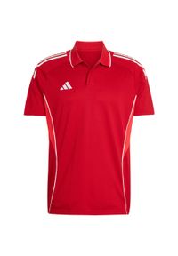 Adidas - Koszulka męska adidas Tiro 25 Competition Polo. Typ kołnierza: polo. Kolor: biały, czerwony, wielokolorowy. Styl: sportowy