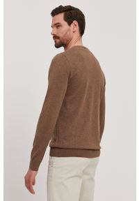 Selected Homme - Sweter. Kolor: brązowy. Materiał: materiał. Długość rękawa: długi rękaw. Długość: długie #4