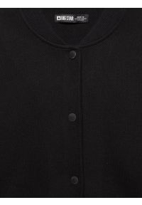 Big-Star - Bluza damska bomber czarna Pixelina 906. Okazja: na co dzień. Kolor: czarny. Materiał: skóra, dzianina. Styl: klasyczny, sportowy, casual, elegancki