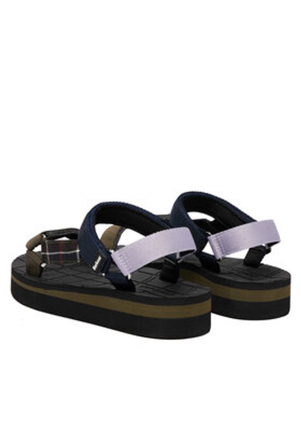 Barbour Sandały Mila LBS0020OL51 Kolorowy. Materiał: materiał. Wzór: kolorowy