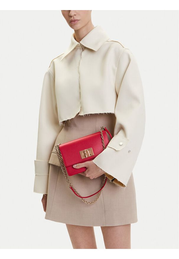 Furla Torebka 1927 BAFKACO ARE000 BG RUB00 Czerwony. Kolor: czerwony. Materiał: skórzane