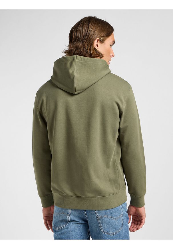 Lee - LEE MĘSKA BLUZA LEE WOBBLY LEE HOODIE MERCANTILE GREEN 112364106