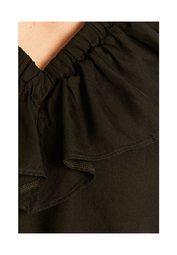 Lee - LEE RUFFLE TANK DAMSKA BLUZKA BLACK L46GAB0