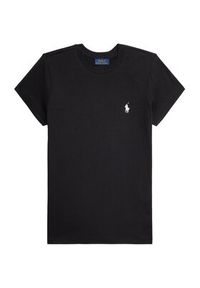 Polo Ralph Lauren T-Shirt 211898698007 Czarny Regular Fit. Typ kołnierza: polo. Kolor: czarny. Materiał: bawełna #4