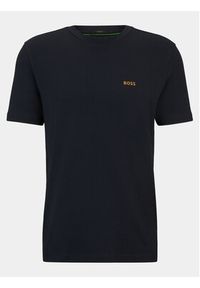 BOSS - Boss T-Shirt 50506373 Granatowy Regular Fit. Kolor: niebieski. Materiał: bawełna #5